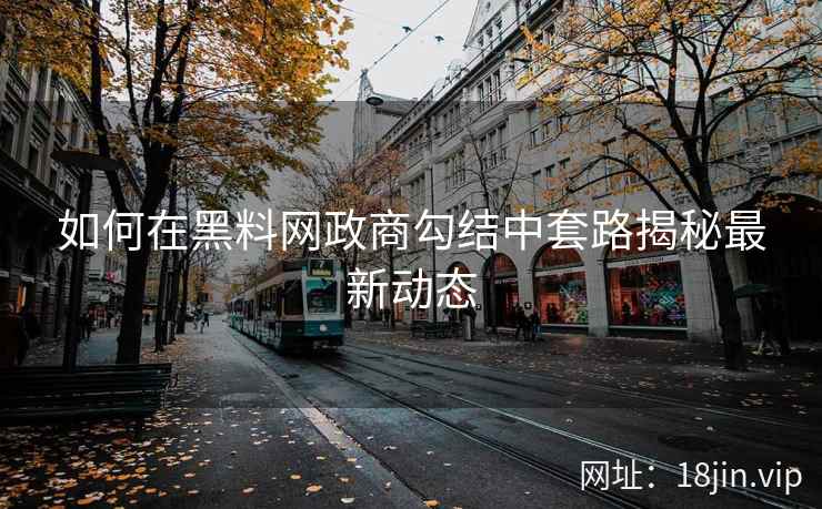 如何在黑料网政商勾结中套路揭秘最新动态