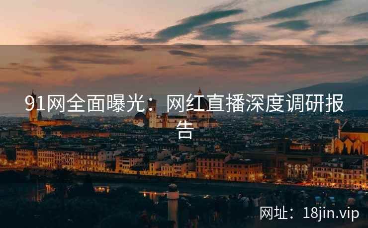 91网全面曝光：网红直播深度调研报告