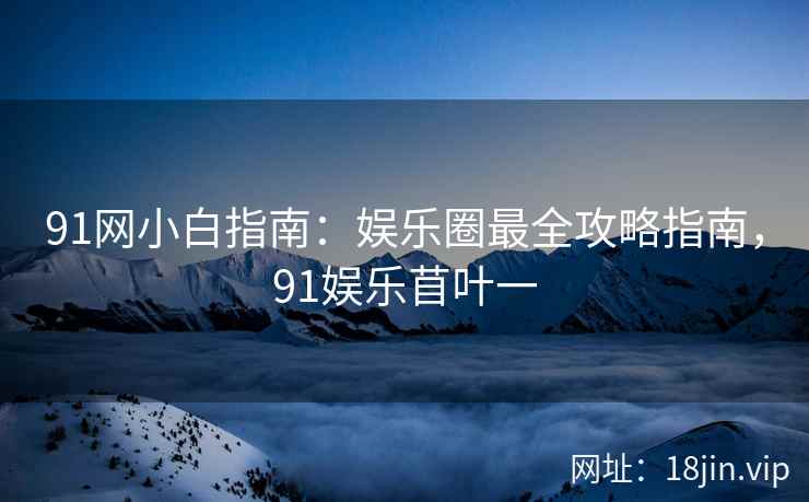 91网小白指南：娱乐圈最全攻略指南，91娱乐苜叶一